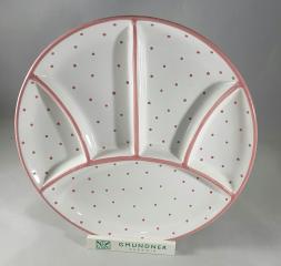 Gmundner Keramik-Teller/Fondue